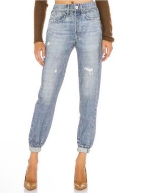 Rag & Bone Miramar Jogger Terry Sweatpants Women’s Size XS Distressed Light Wash